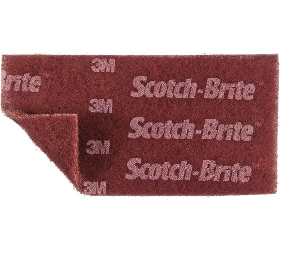 Лист Scotch-Brite MX-HP, A VFN, бордовый, 114х228 мм, № 64659, 6 шт/уп 3М 7100209414