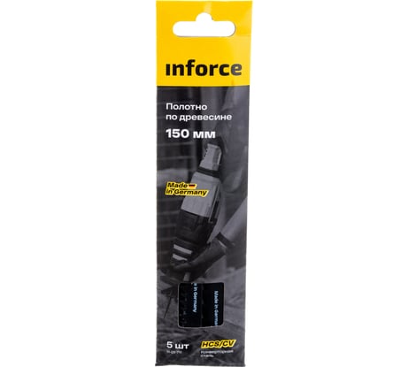 Полотно по древесине 5 шт, 150 мм Inforce 11-01-711