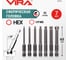 Набор бит VIRA HEX 65 мм, со сферической головкой, 7 шт 303250 2