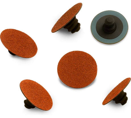 Шлифовальный быстросъемный круг REXXTOOL PREDATOR R-TYPE ALUMINIUM 50мм, 6 шт, P60 RXT-R-TYPE-ALU-50-60