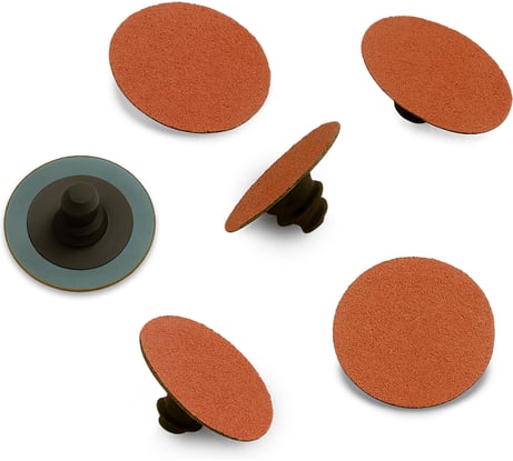 Шлифовальный быстросъемный круг REXXTOOL PREDATOR R-TYPE ALUMINIUM 50мм, 6 шт, P100 RXT-R-TYPE-ALU-50-100