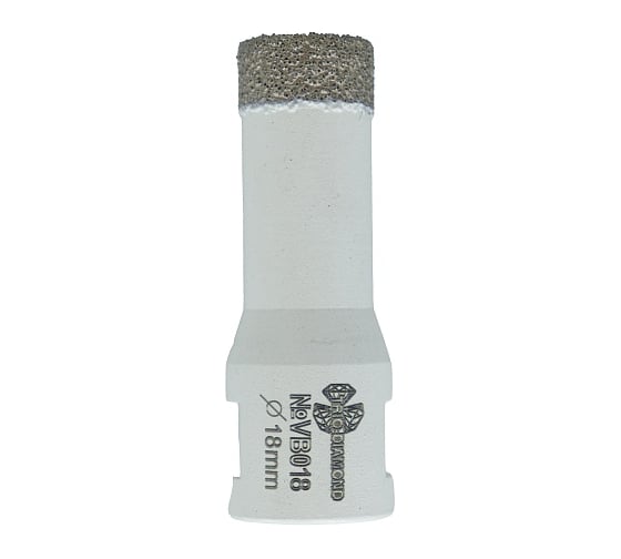 Коронка алмазная по керамограниту TRIO-DIAMOND Vacuum Brazed 18 мм, М14, VB018