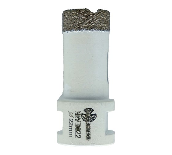 Коронка алмазная по керамограниту TRIO-DIAMOND Vacuum Brazed 22 мм, М14, VB022