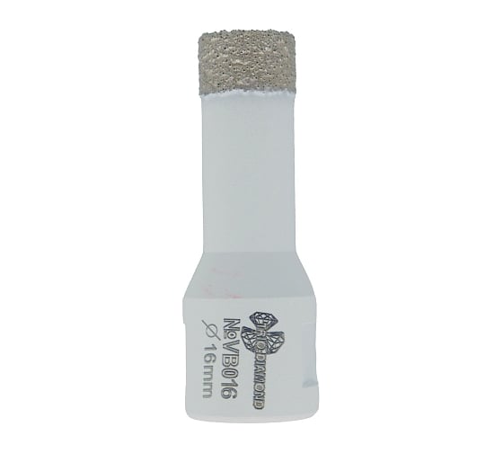 Коронка алмазная по керамограниту TRIO-DIAMOND Vacuum Brazed 16 мм, М14, VB016