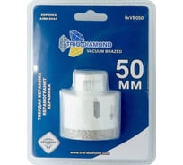 Коронка алмазная по керамограниту TRIO-DIAMOND 50 мм, m14, Vacuum Brazed, VB050