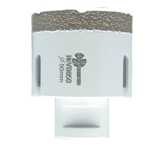 Коронка алмазная по керамограниту TRIO-DIAMOND Vacuum Brazed 50 мм, М14, VB050