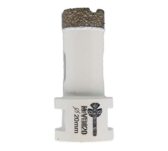 Коронка алмазная по керамограниту TRIO-DIAMOND Vacuum Brazed 20 мм, М14, VB020