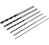 Набор сверл по дереву FASTER TOOLS 6 штук (4-12 мм) 446