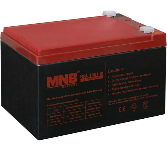 Аккумуляторная батарея MNB HRL 1251 W УТ-00003095 1
