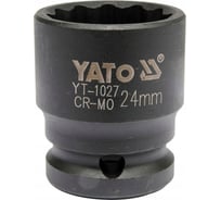 Головка торцевая ударная 12-гранная (24 мм; 1/2") YATO YT-1027