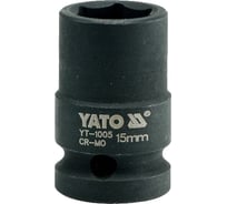 Головка торцевая ударная 6-гранная (15 мм; 1/2") YATO YT-1005