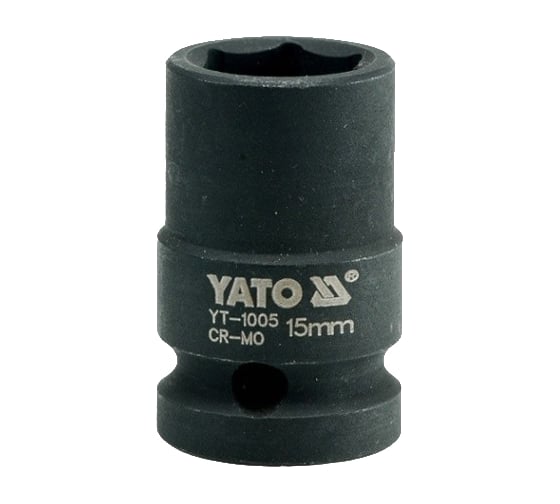 Головка торцевая ударная 6-гранная (15 мм; 1/2") YATO YT-1005 1