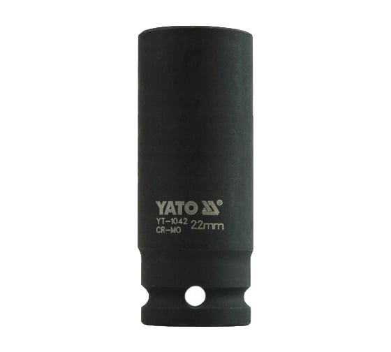 Ударная головка YATO глубокая 1/2 22мм YT-1042, 37141042 228 1 1
