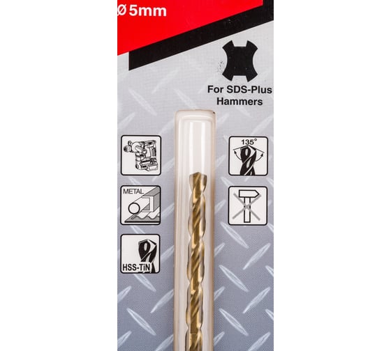 Сверло по металлу (5х116 мм; SDS-plus; HSS-TiN) Makita B-57445