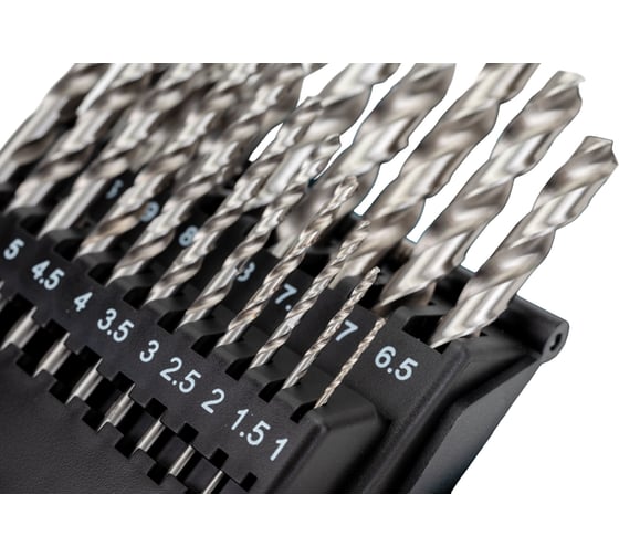 Набор сверл по металлу (19 шт; 1-10 мм; шаг 0.5 мм; HSS-G) Makita D-67549