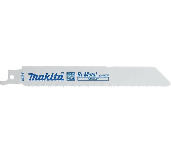 Пилка сабельная для дерева/металла (5 шт; 152x0.9 мм; 10-14TPI) Makita B-43240 1