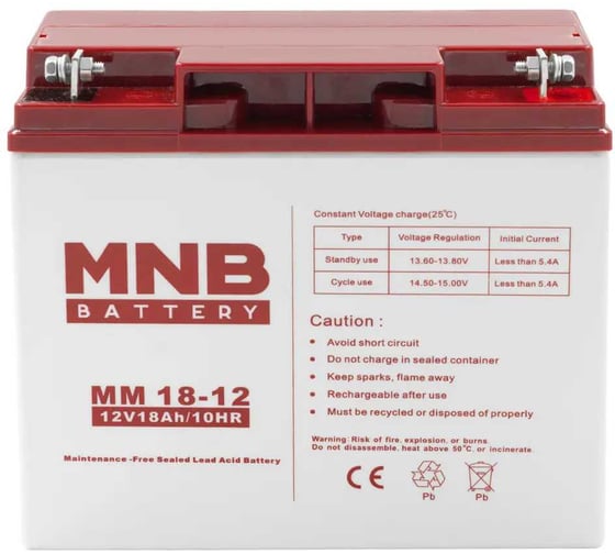 Аккумуляторная батарея MNB MM 18-12 УТ-00003176 1