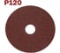 Фибровый шлифовальный круг (диск) Vitatools Р120, коричневыйF125-P120 2