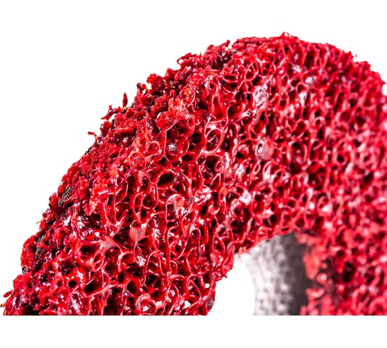 Диск зачистной Clean Strip Red 127х22 мм с фибровой оправкой BlackFox 12580