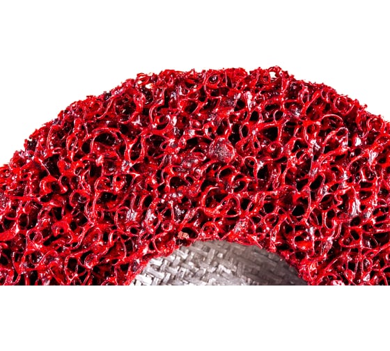 Диск зачистной Clean Strip Red 127х22 мм с фибровой оправкой BlackFox 12580