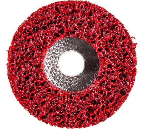 Диск зачистной Clean Strip Red 115х22 мм с фибровой оправкой BlackFox 12575