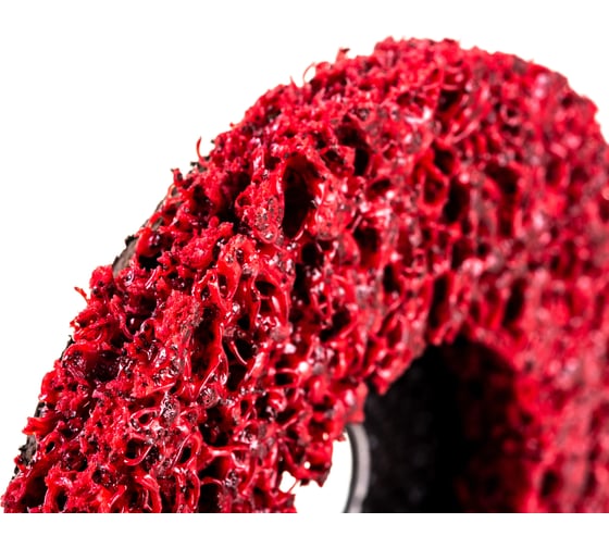 Диск зачистной Clean Strip Red 115х22 мм с фибровой оправкой BlackFox 12575