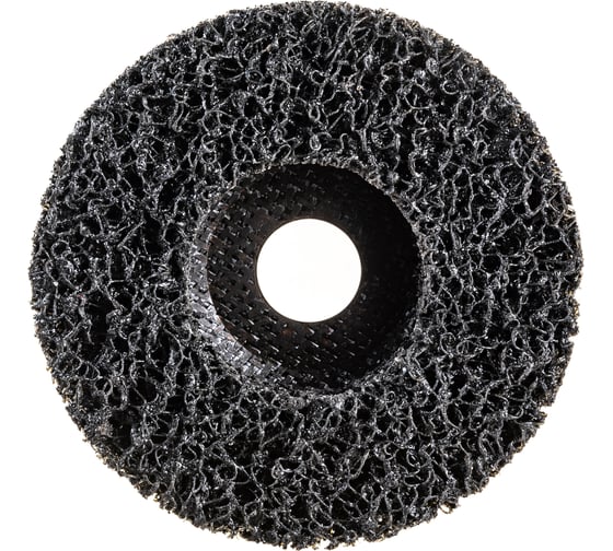 Диск зачистной Clean Strip Black 115х22 мм с фибровой оправкой BlackFox 12535