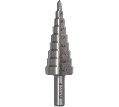 Ступенчатое сверло VIRA по металлу 4-20 мм 551420
