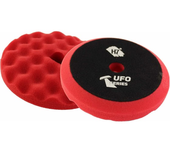 Круг полировальный поролоновый 150x30мм UFO Soft Cut мягкий рельефный красный H7 893403