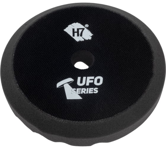 Круг полировальный поролоновый 150x30мм UFO Shine Protect мягкий рельефный черный H7 893410