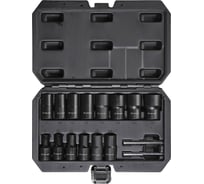 Набор головок для поврежденных болтов и гаек AIRLINE кейс 16 предметов ATHD006