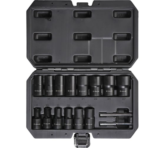 Набор головок для поврежденных болтов и гаек AIRLINE кейс 16 предметов ATHD006 1