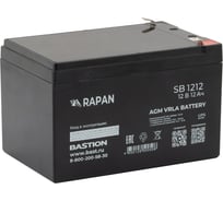 АКБ свинцово-кислотная RAPAN SB 1212 тип AGM 12V 12Ач, ножевые клеммы 9165