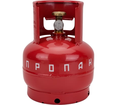 Баллон пропан 5 л бытовой с вентилем ВБК НЗГА с предохранительным клапаном Спец СВ-БАЛ5ВБКН