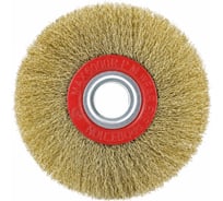 Корщетка дисковая Diamond Industrial 125 x 22,2/М14 мягкая латунированная проволока 0.3 мм DIDSHM12522