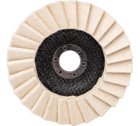 Круг полировальный лепестковый Diamond Industrial (КЛТ) 125x22.2 мм войлок натуральный DIDPOL12522