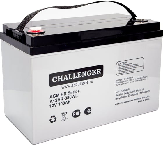 Батарея аккумуляторная CHALLENGER A12HR-380WL 1