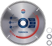 Диск пильный TORGWIN по алюминию 255*30мм. T100 (переходное кольцо 16/20/25,4мм.) white/ / T1833834H