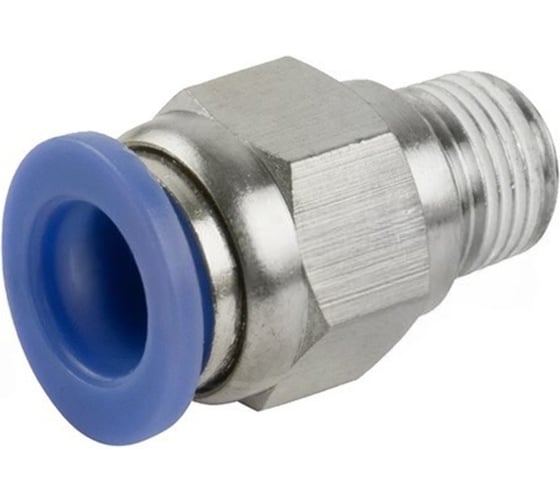 Фитинг цанговый TITAN LOCK прямой, 6 мм, наруж. резьба 1/4, нерж.сталь, тип PC TLP-PC6-02SS 1