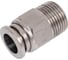 Фитинг цанговый TITAN LOCK прямой, 10 мм, наруж. резьба 3/8, нерж.сталь, тип PC TLP-PC10-03SS 3