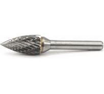 Борфреза гиперболическая (G) с точечным торцом 14 твердосплавная ВК8 dхв-ка=8 мм Х-образная насечка Beltools ri.377.24