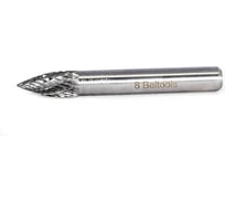 Борфреза гиперболическая с точечным торцом (G) 8 ВК8 dхв=8 мм Х-образная насечка Beltools ri.377.23