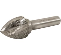 Борфреза гиперболическая (G) с точечным торцом 20 твердосплавная ВК8 dхв-ка=10 мм Х-образная насечка Beltools ri.377.26