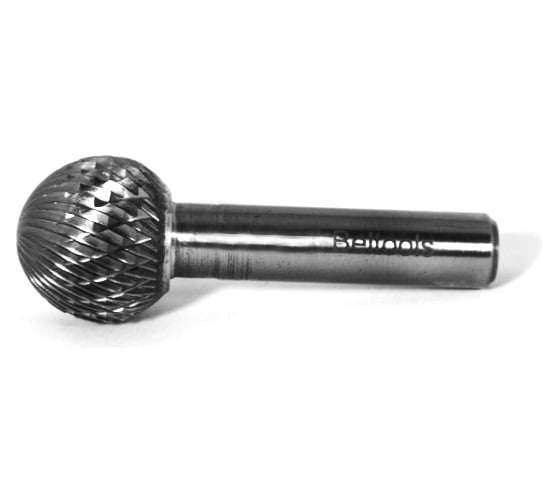 Борфреза сферическая Beltools (D) 22, твердосплавная ВК8, dхв-ка=10 мм, Х-образная насечка ri.381.18 1