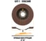 Круг лепестковый торцевой плоский I-GROUP 125х22.23 мм P60 (КЛТ-1), 20 шт 412560Г 6