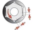 Головка торцевая YATO 10 мм, 3/8DR, короткая, CrV YT-3805 2