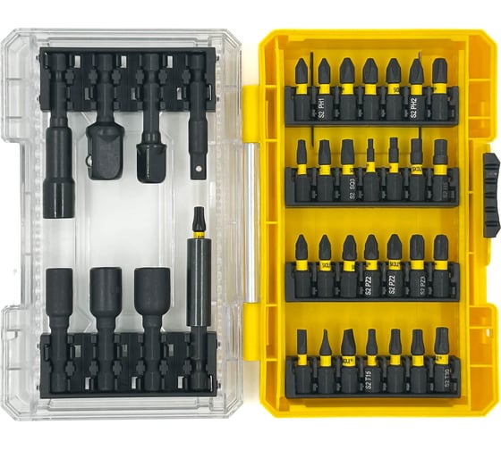 Набор бит SKOLE (BT15) 37PC (37 предметов, S2 сталь) BT15-37PC 1