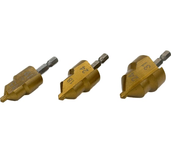 Набор сверл для расширения пластиковых труб SKOLE (NZ2) (20/25/30) NZ2-3PC 1