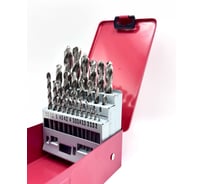 Набор сверл по металлу Профоснастка № 70, наб. 25 шт (d=2/2,5/3/3,3/3,4/3,5/4/4,2/4,5/5/5,2/5,5/6/6,5/6,8/7/8/8,5/9/10/10,2/10,5/11/12/13) HSS Р6М5, металлический кейс 180201070