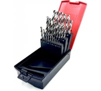 Набор сверл по металлу Профоснастка № 60, наб. 25 шт (D 1-13мм через 0,5 мм) HSS 4341, пласт. бокс 180201060
